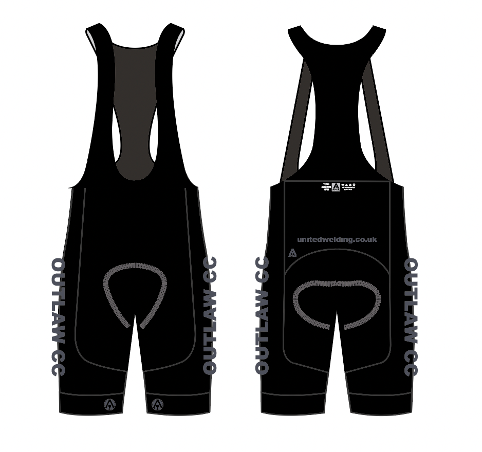 OUTLAW CC TEAM BIB SHORTS