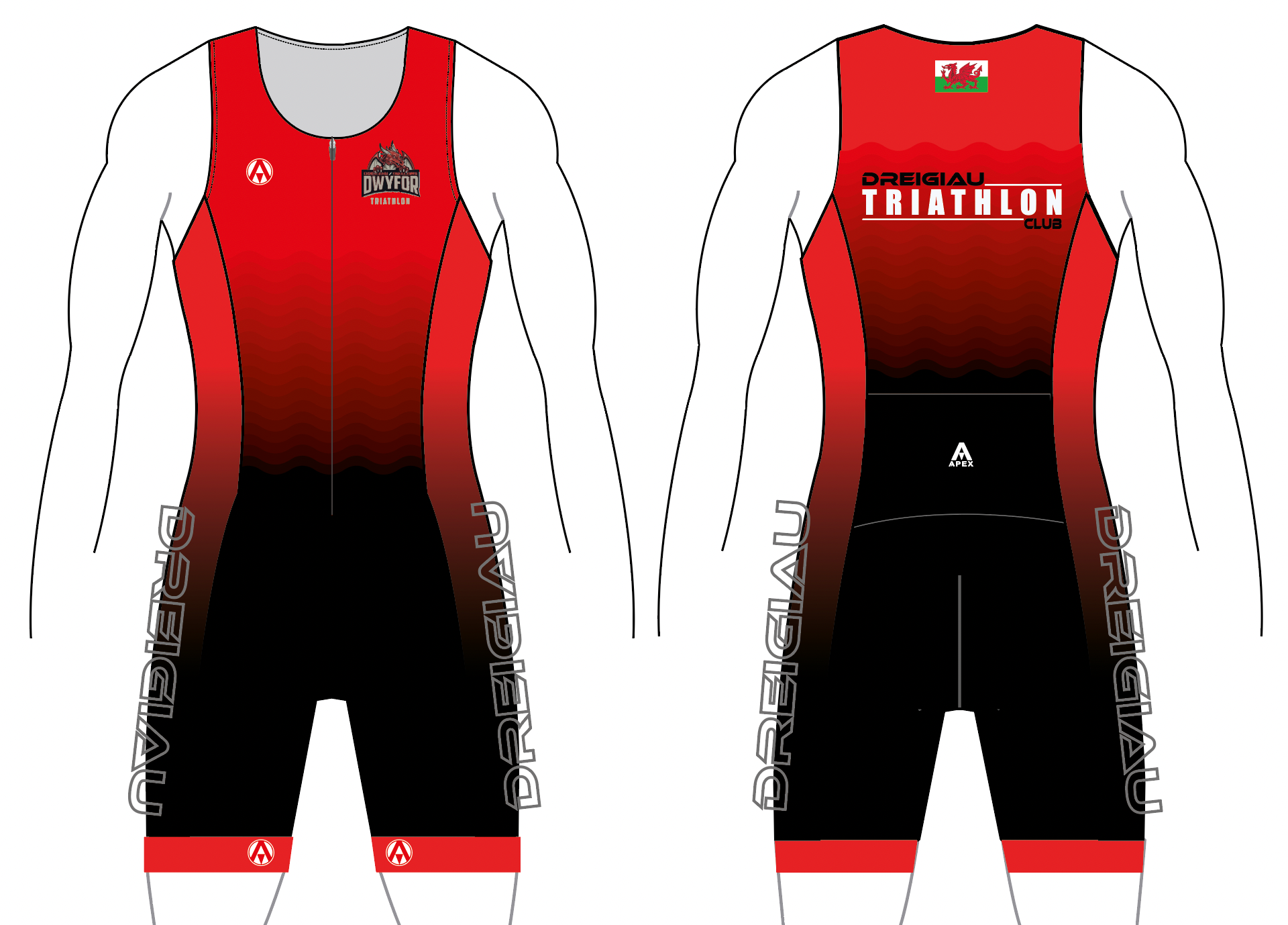 DREIGIAU TRI CLUB TEAM TRI SUIT - KIDS