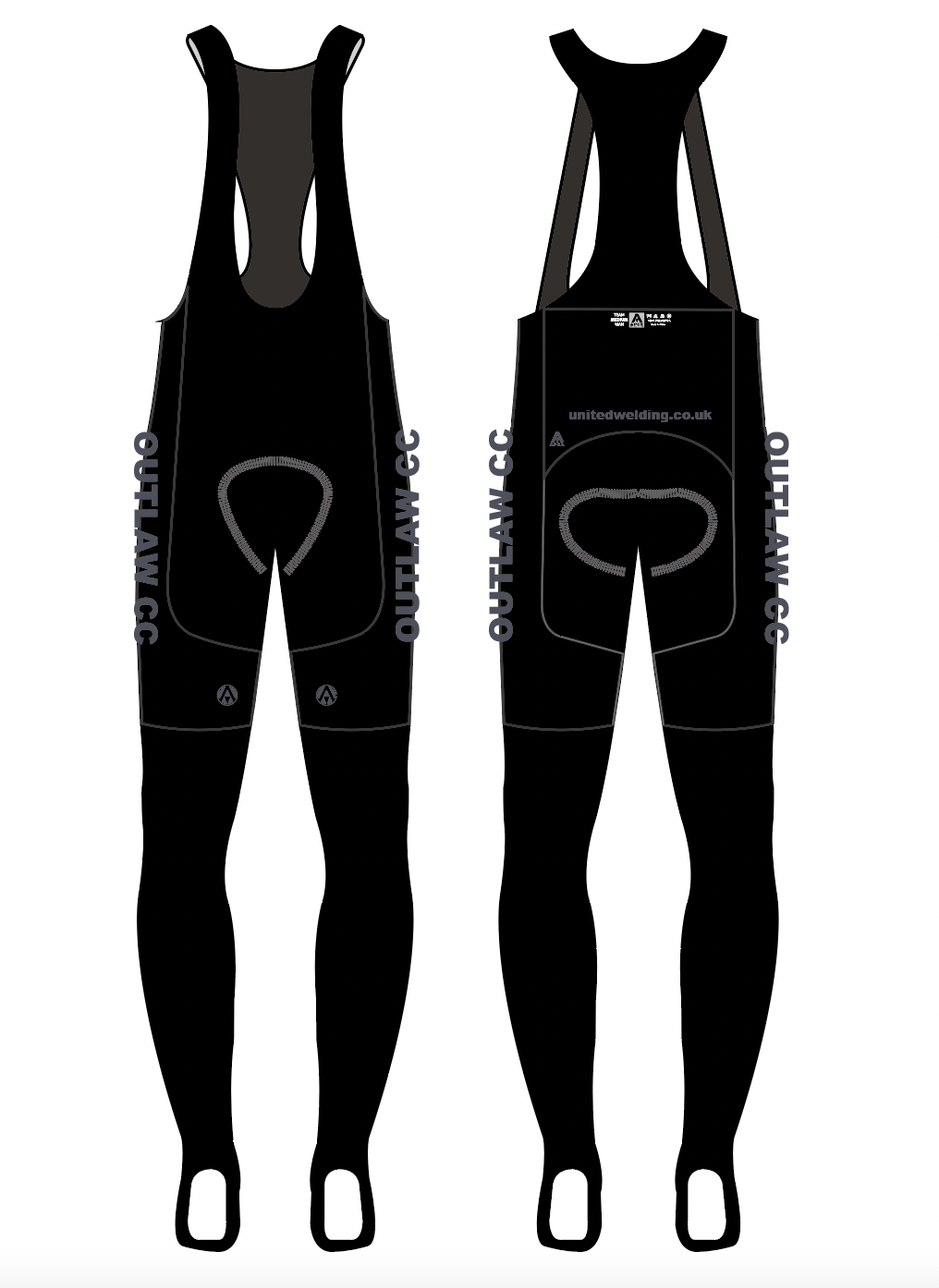 OUTLAW CC TEAM BIB TIGHTS