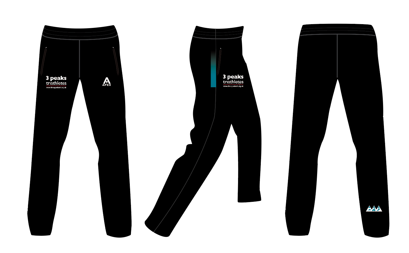 3 PEAKS TRI FULL CUSTOM TRACKSUIT PANTS