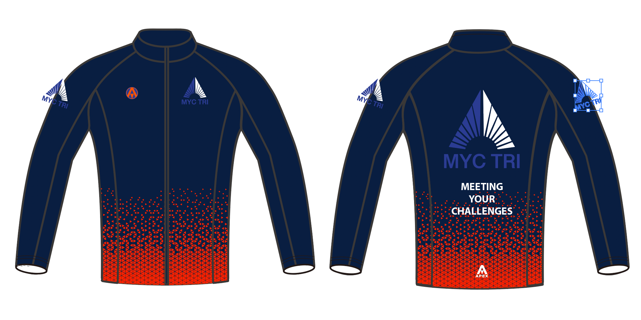 MYC TRI PRO FULL CUSTOM TRACKSUIT TOP