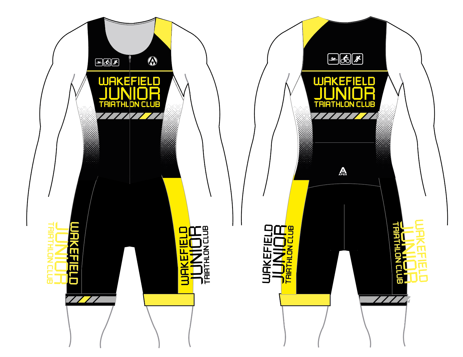 WAKEFIELD JUNIOR TRI TEAM TRI SUIT - KIDS