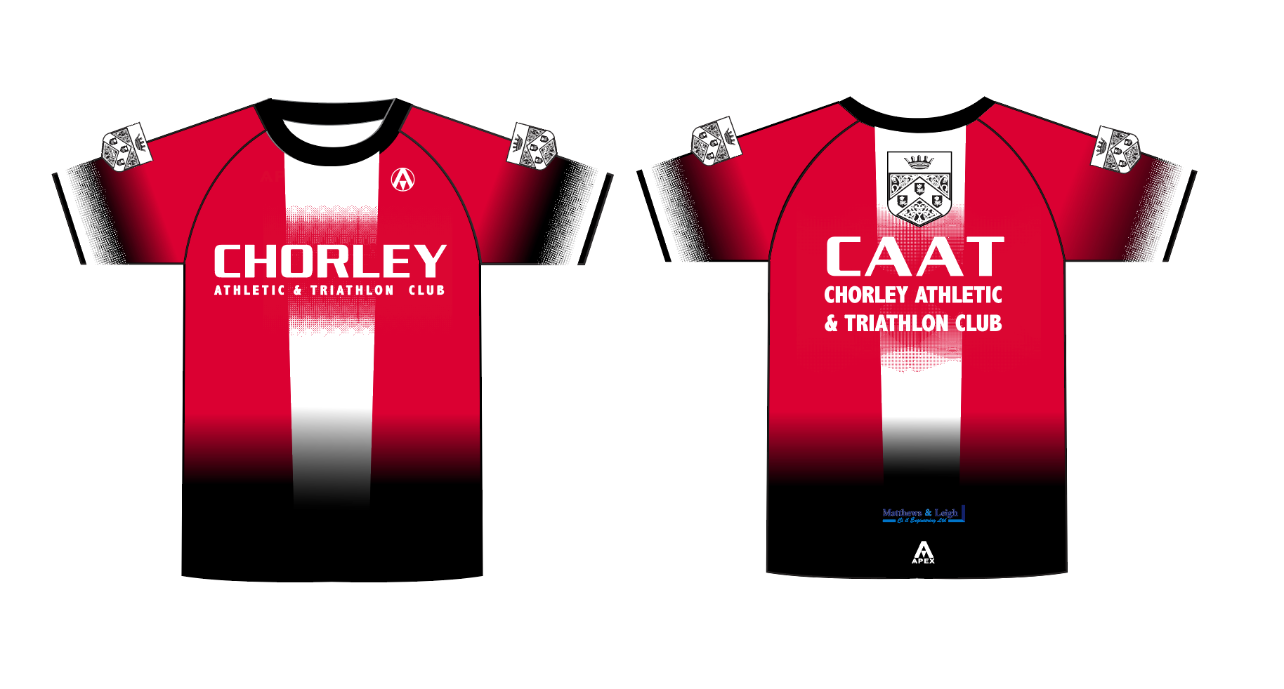 CHORLEY TRI FULL CUSTOM T SHIRT - KIDS - RED