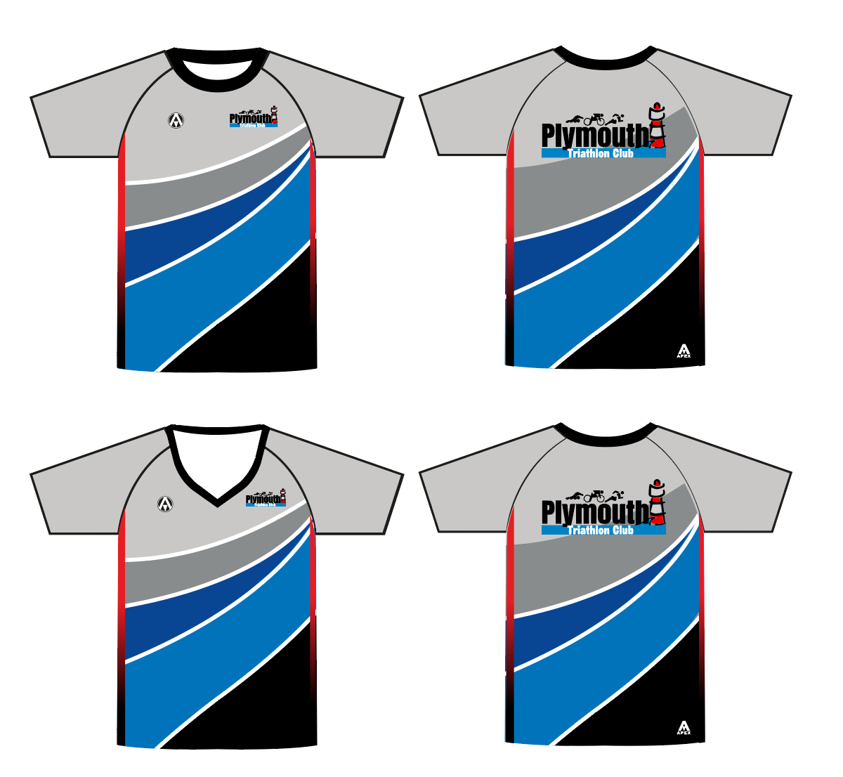 PLYMOUTH TRI ULTRA LITE RUN T-SHIRT - DESIGN 1