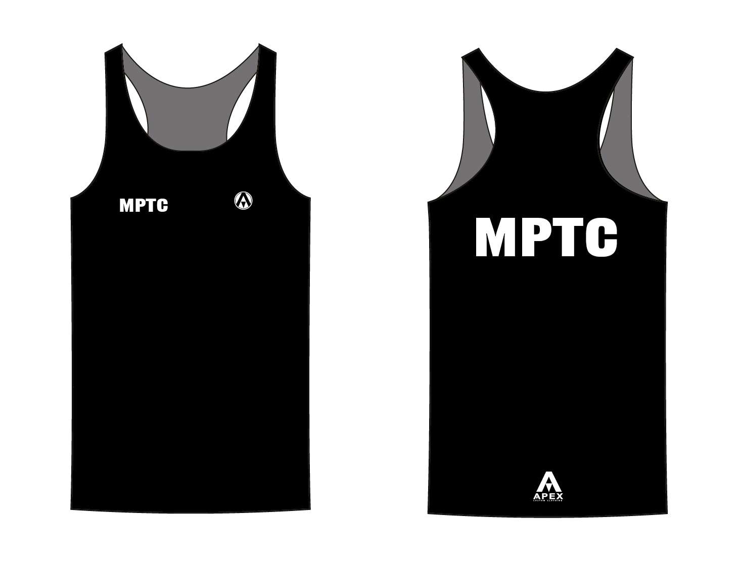 MPTC PRO RUN VEST - BLACK DESIGN