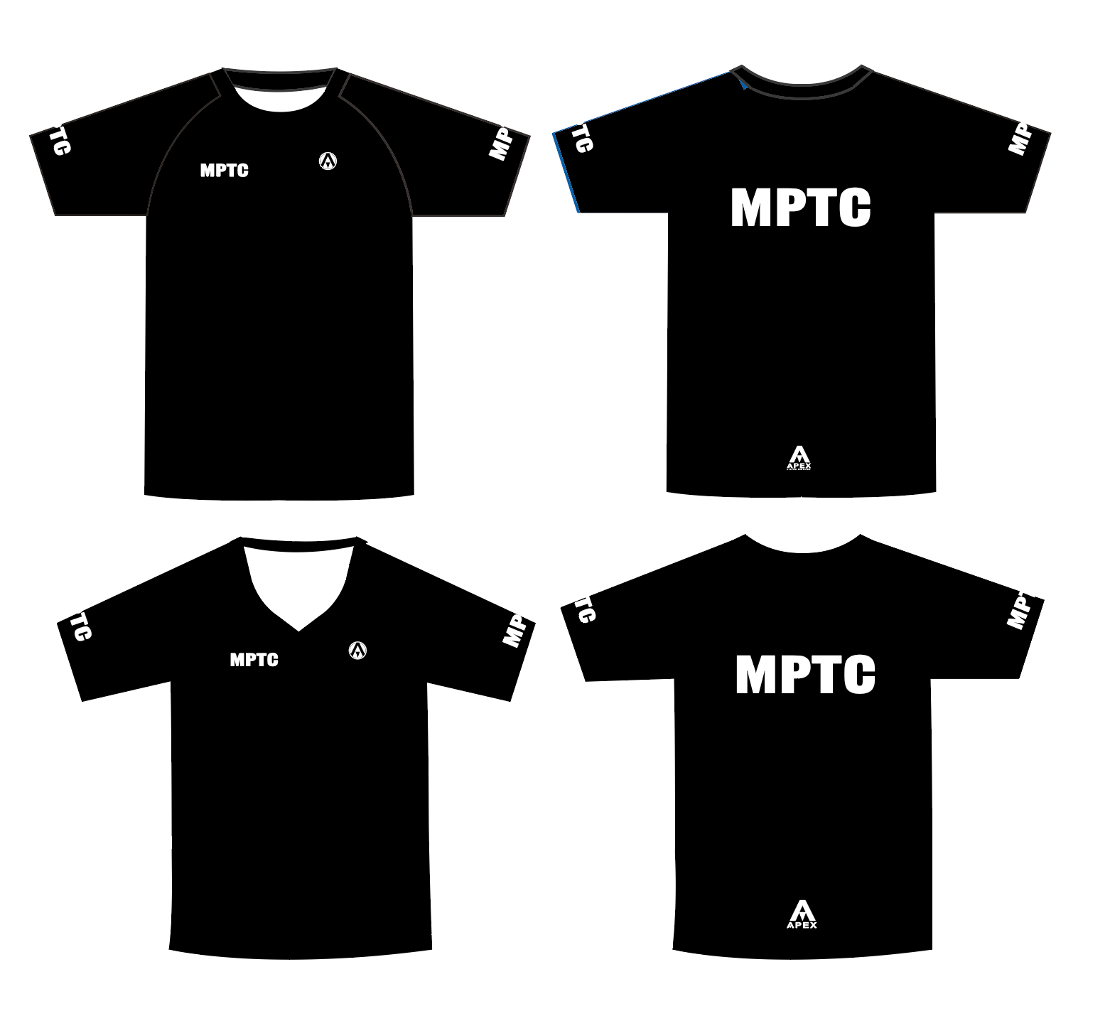 MPTC PRO CUSTOM T SHIRT - BLACK DESIGN