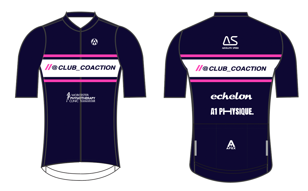 CLUB COACTION PRO SHORT SLEEVE JERSEY - BLUE DESIGN