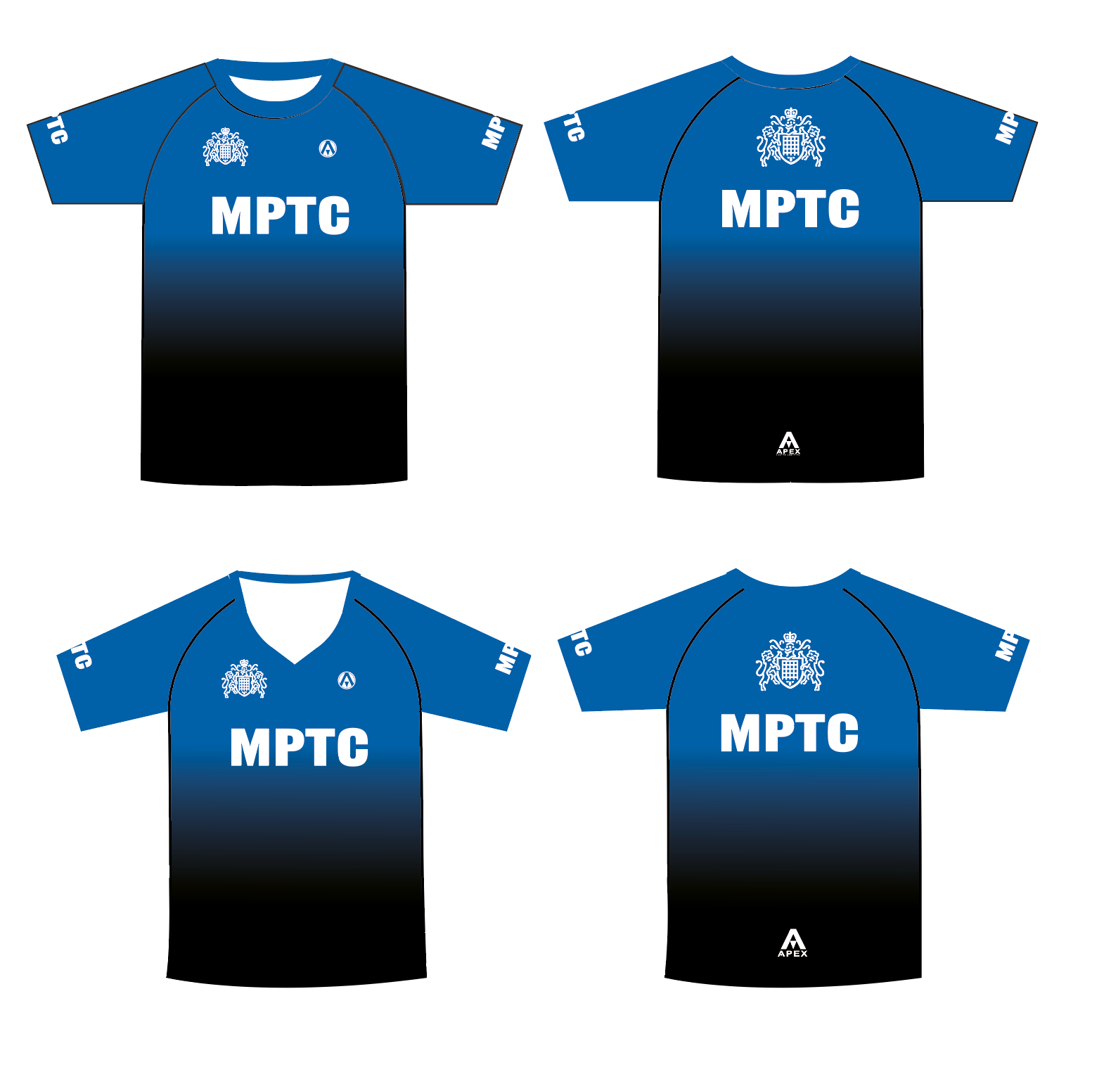 MPTC PRO ULTRA LITE RUN T-SHIRT - BLUE DESIGN