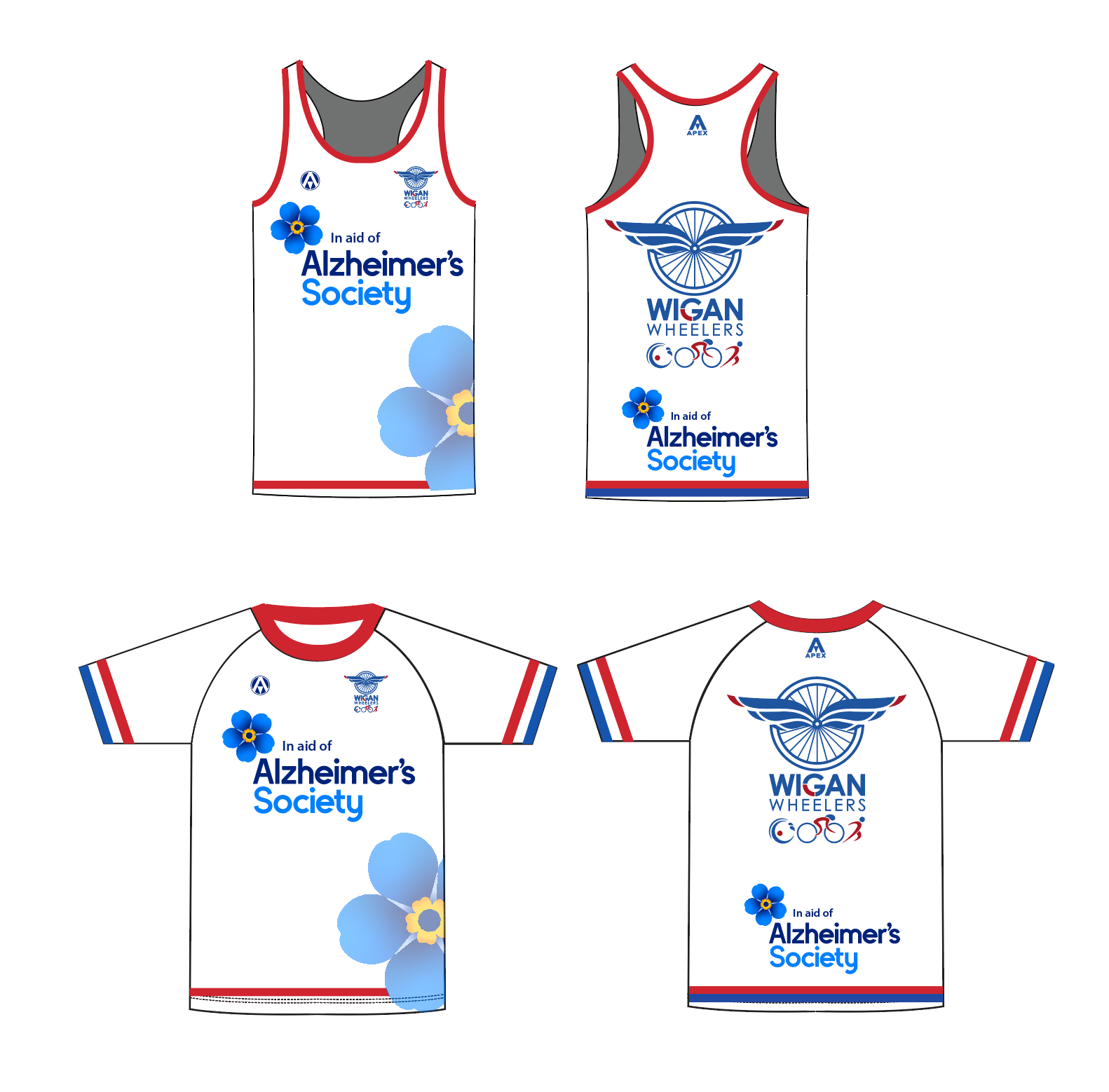 WIGAN WHEELERS RUN TOPS - CHARITY