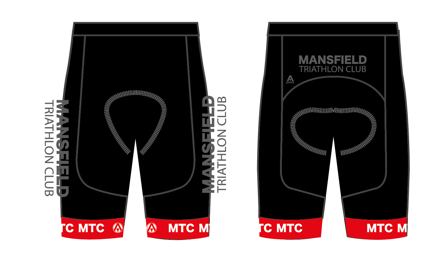 MANSFIELD TRI TEAM CYCLING SHORTS