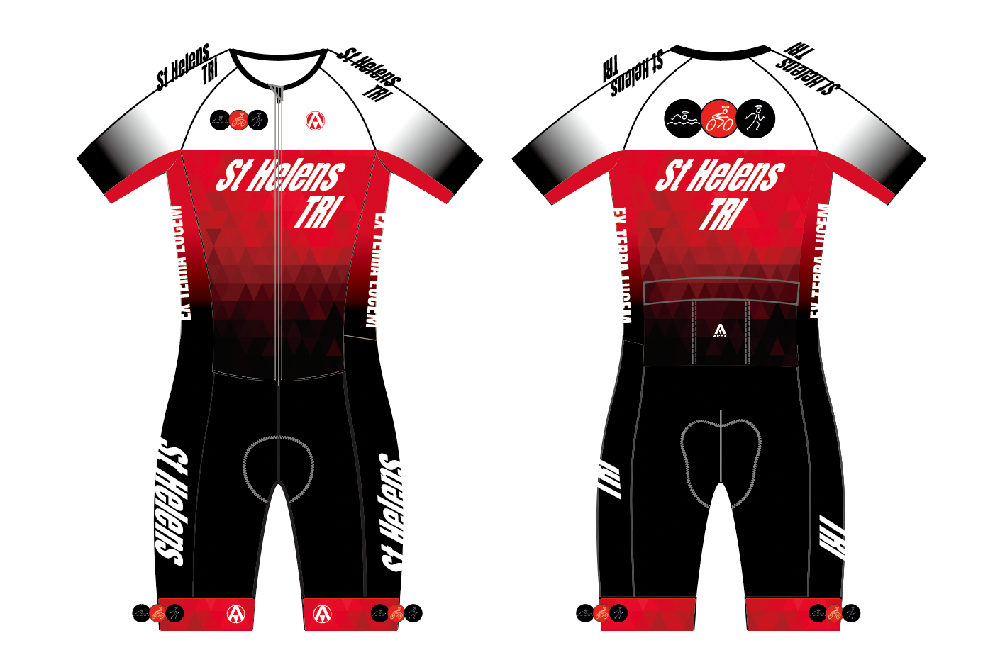 ST HELENS TRI PRO ENDURANCE RACE SPEED TRI SUIT