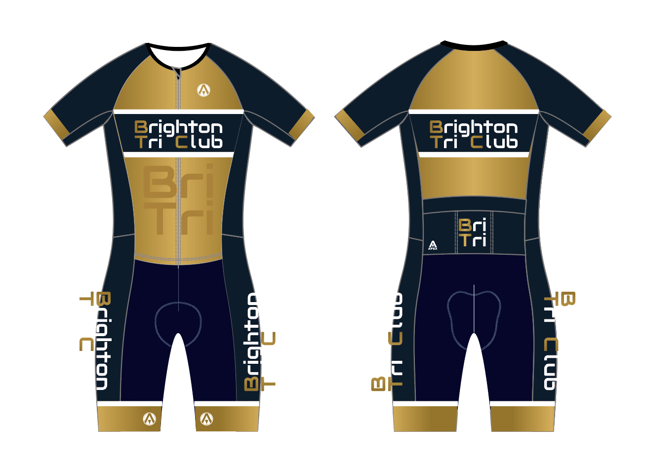 BRIGHTON TRI PRO ENDURANCE RACE SPEED TRI SUIT