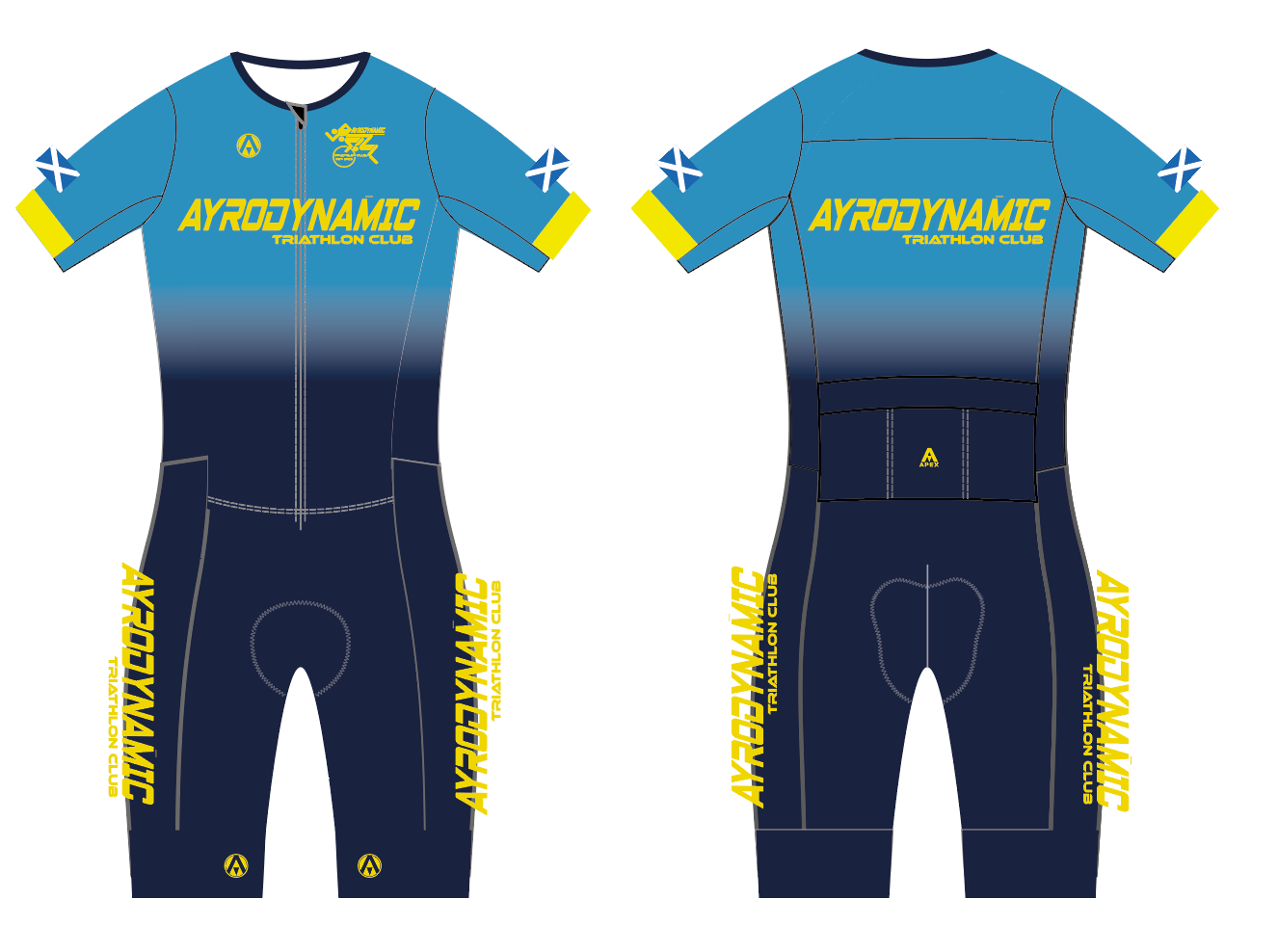 AYRODYNAMIC PRO ENDURANCE TRI SUIT - FADE