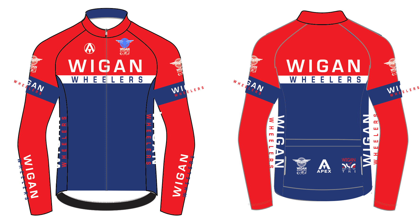 WIGAN WHEELERS PRO LONG SLEEVE AERO JERSEY