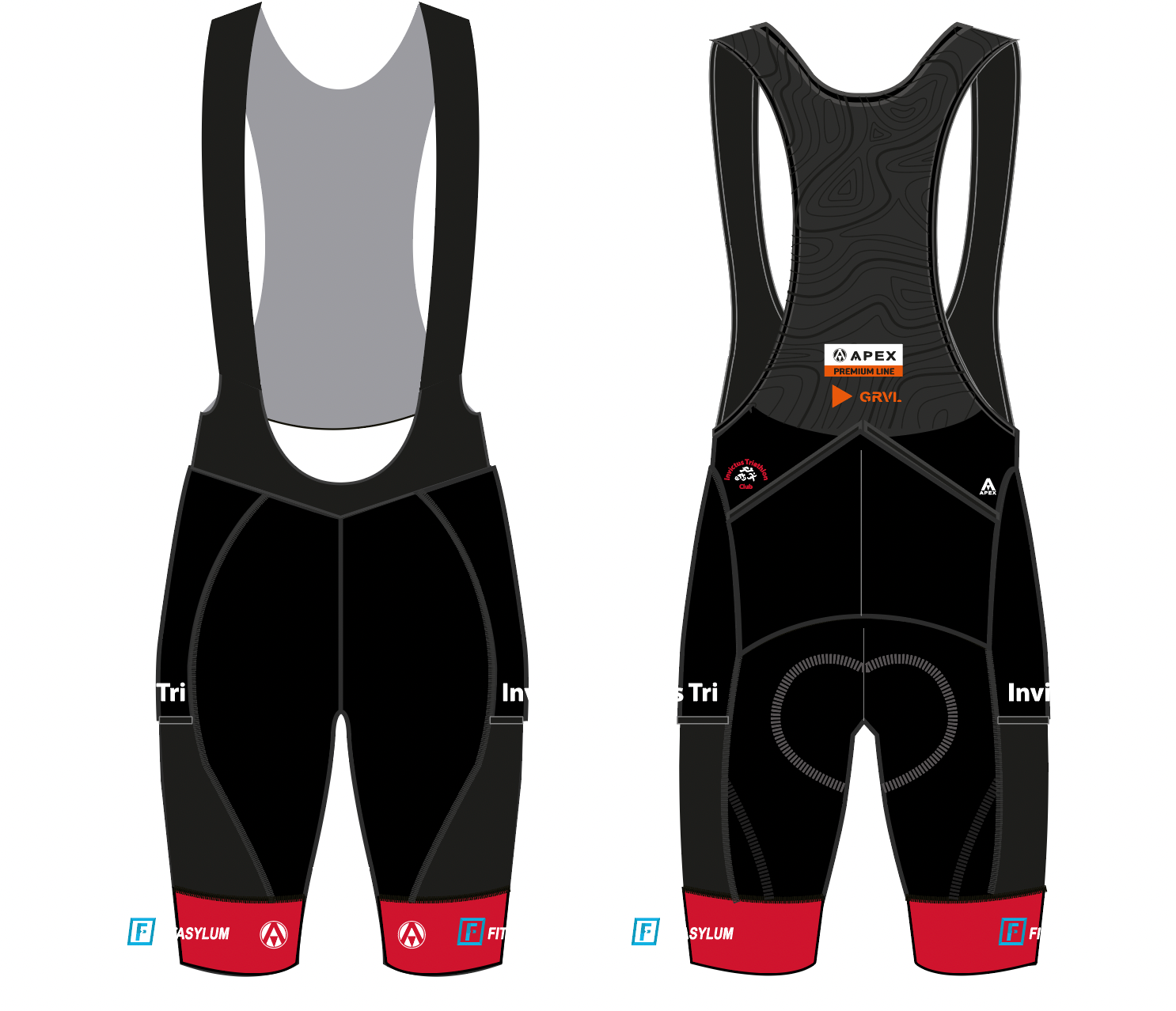 INVICTUS TRI PRO BIB GRAVEL SHORTS