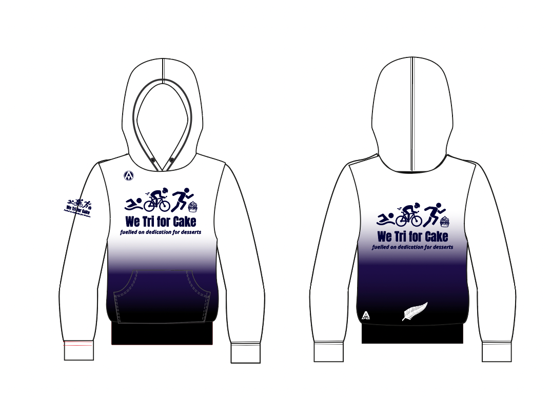 WE TRI FOR CAKE PRO FULL CUSTOM HOODIE