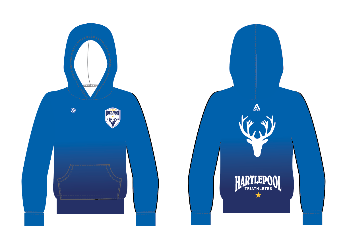 HARTLEPOOL TRIATHLETES PRO FULL CUSTOM HOODIE