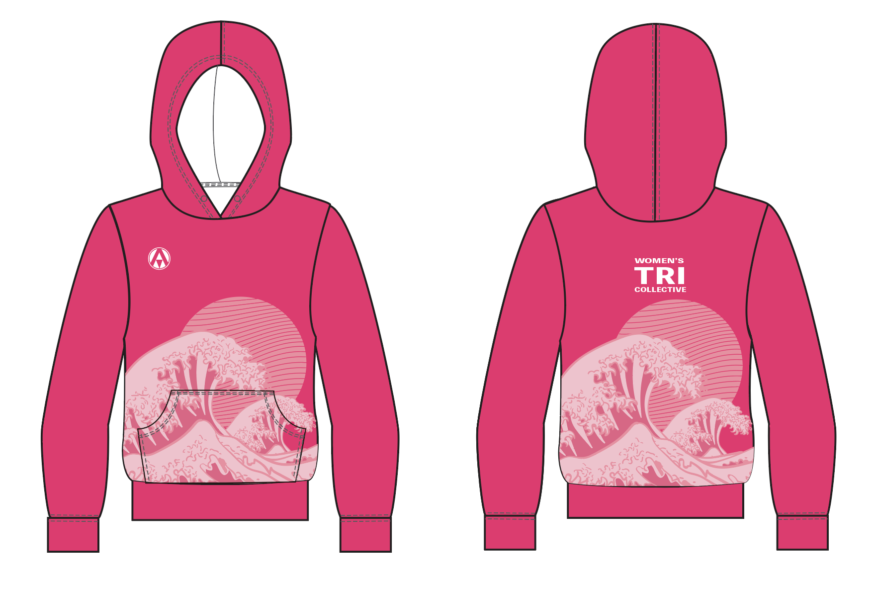 WOMEN'S TRI COLLECTIVE PRO FULL CUSTOM HOODIE