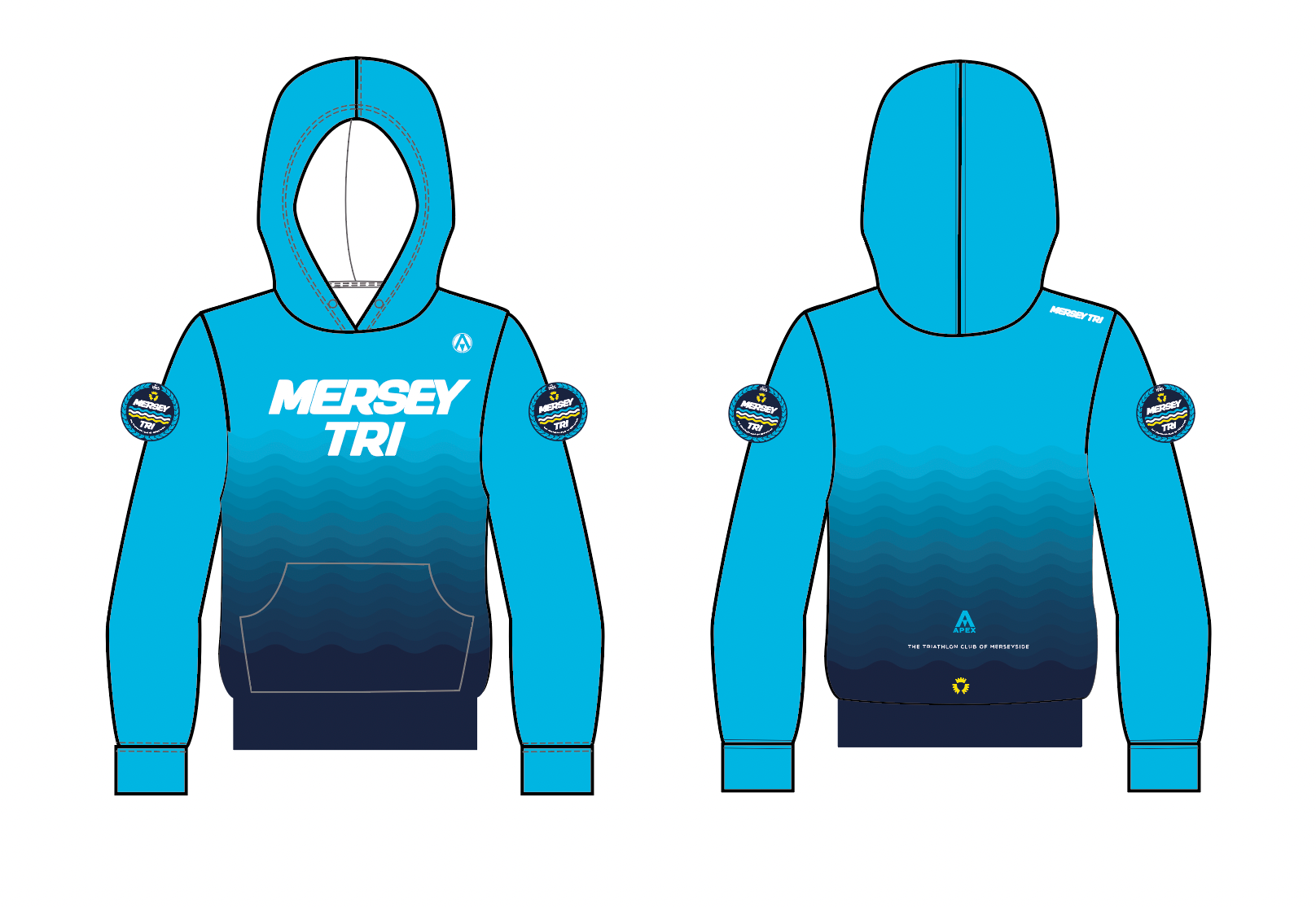 MERSEY TRI PRO FULL CUSTOM HOODIE