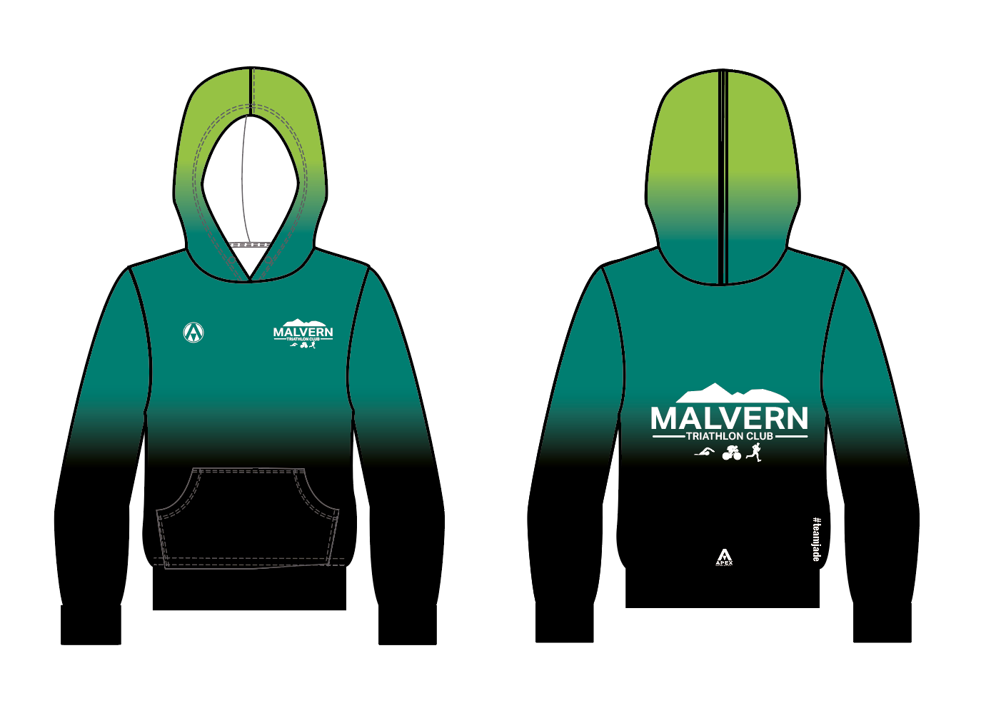 MALVERN TRI PRO FULL CUSTOM HOODIE