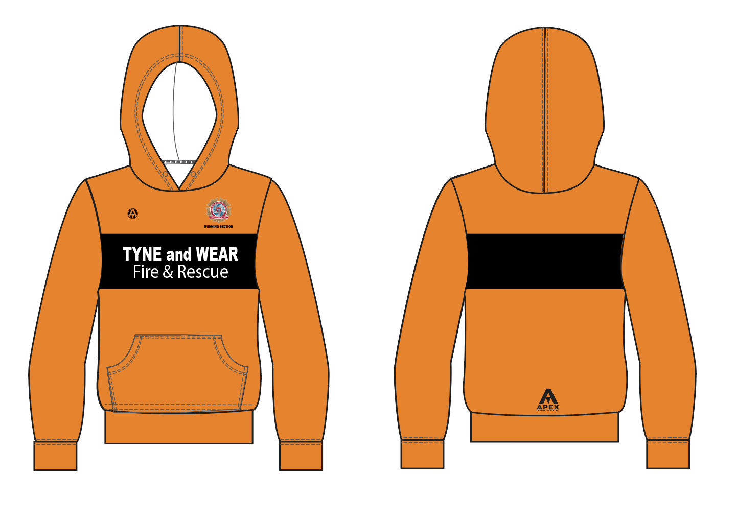 TYNE & WEAR PRO FULL CUSTOM HOODIE