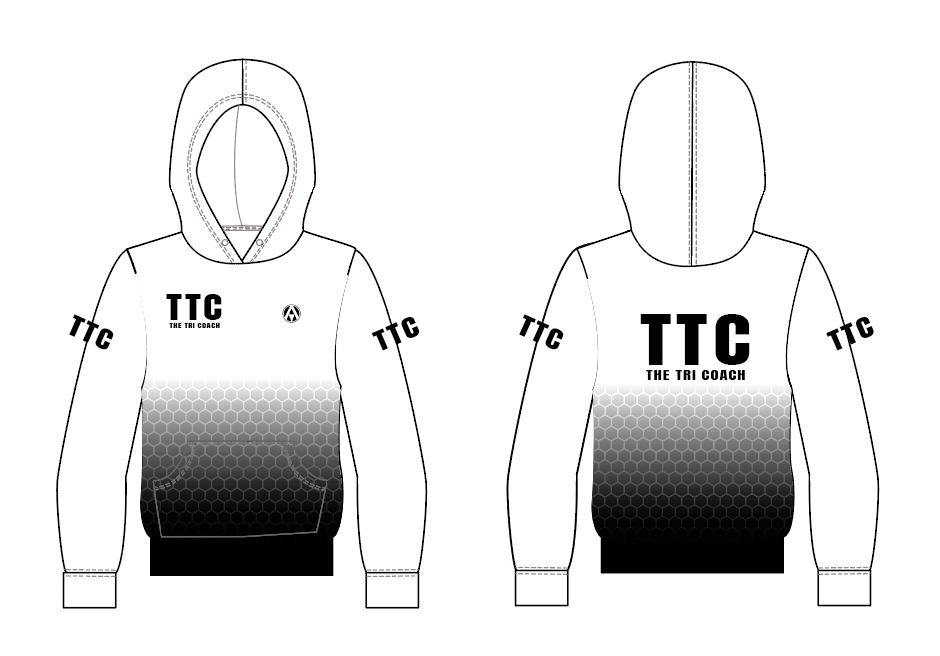 THE TRI COACH PRO FULL CUSTOM HOODIE