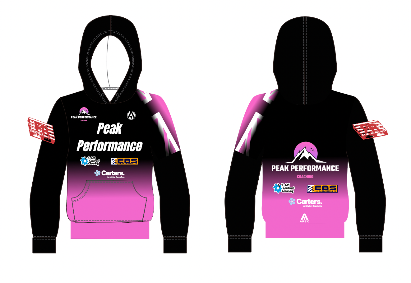 PEAK PERFORMANCE CT PRO FULL CUSTOM HOODIE