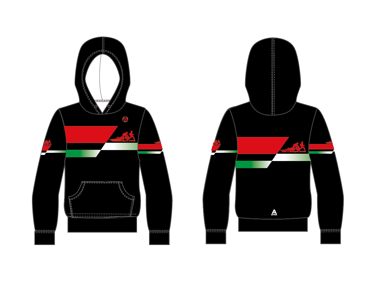 STOCKPORT TRI PRO FULL CUSTOM HOODIE