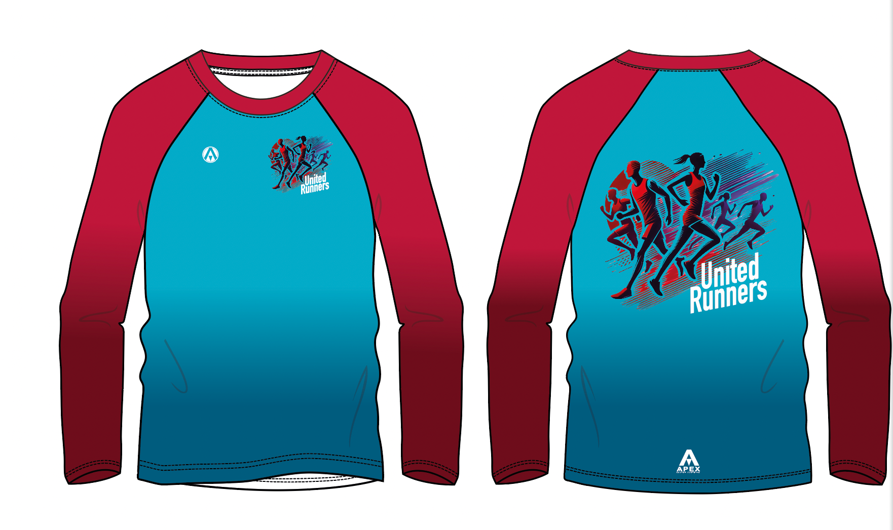 UNITED RUNNERS T SHIRT - LONG SLEEVE