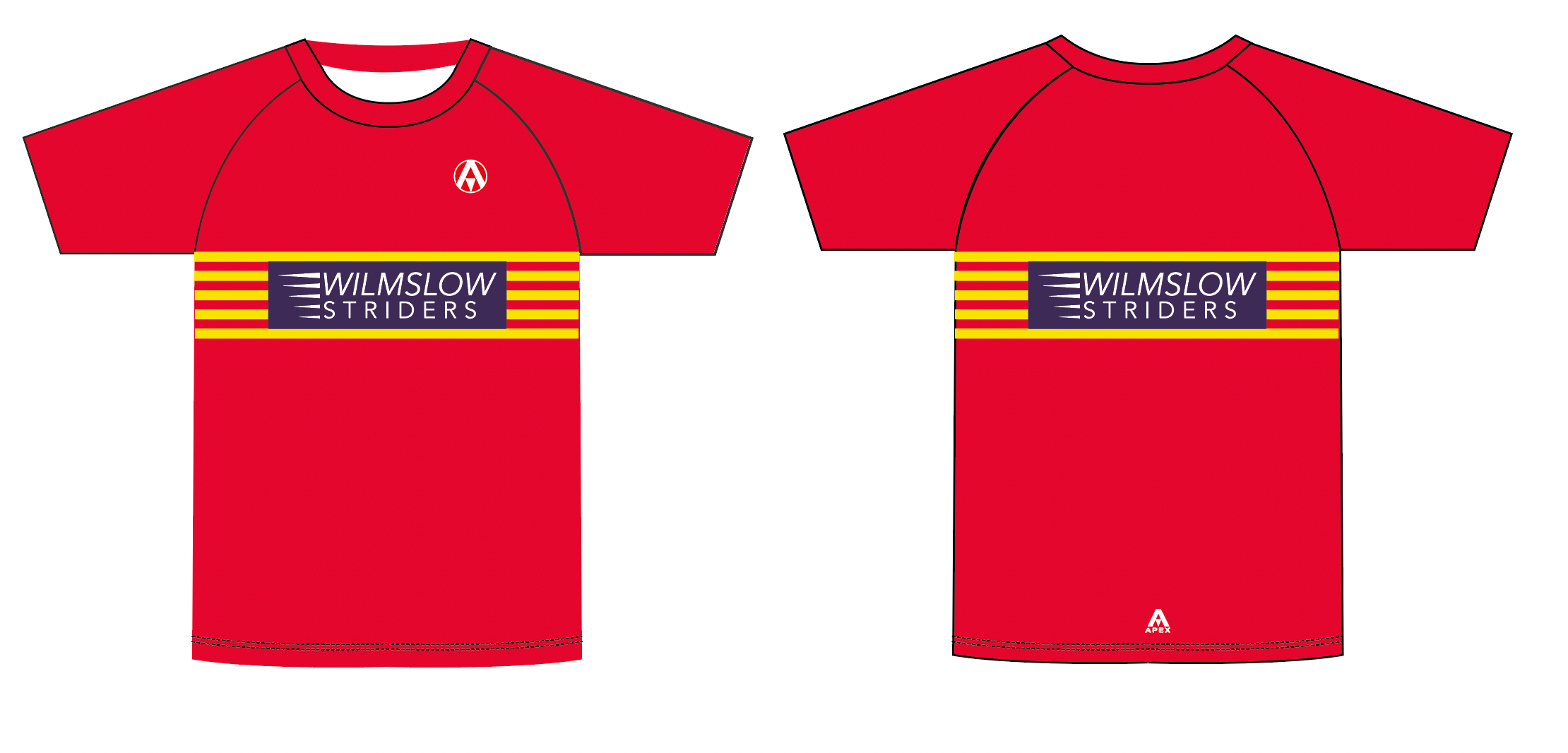 WILMSLOW STRIDERS PRO CUSTOM T SHIRT - PALMA