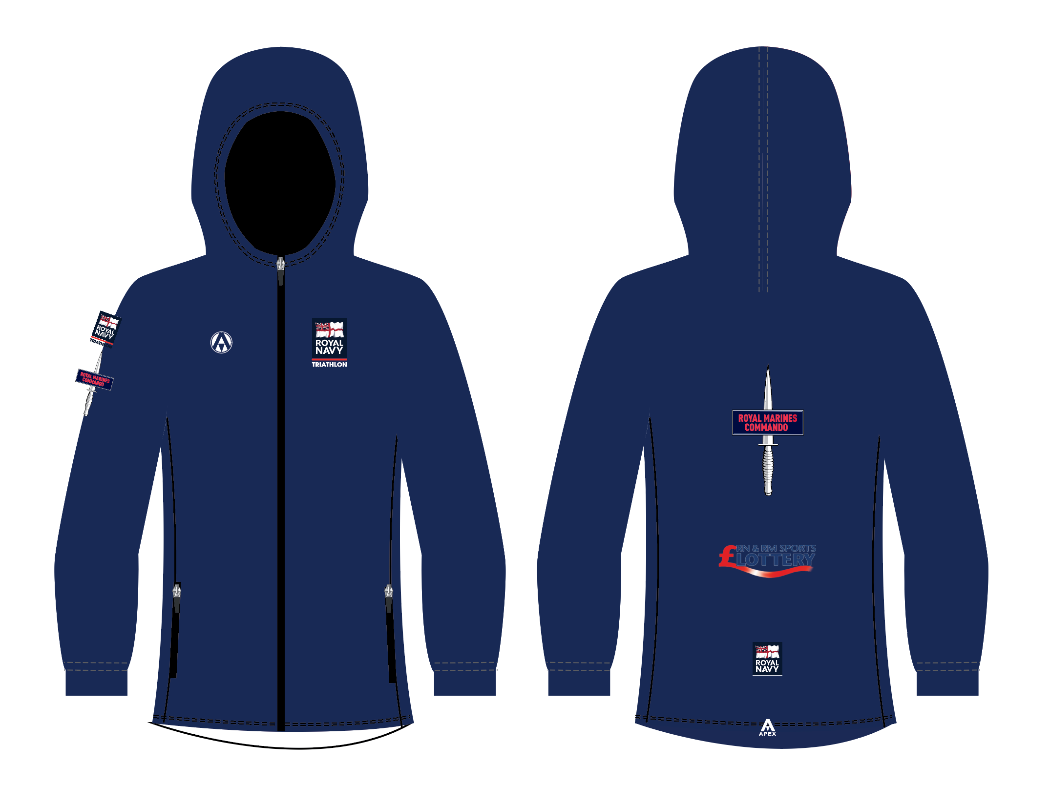 ROYAL NAVY TRI PODIUM JACKET