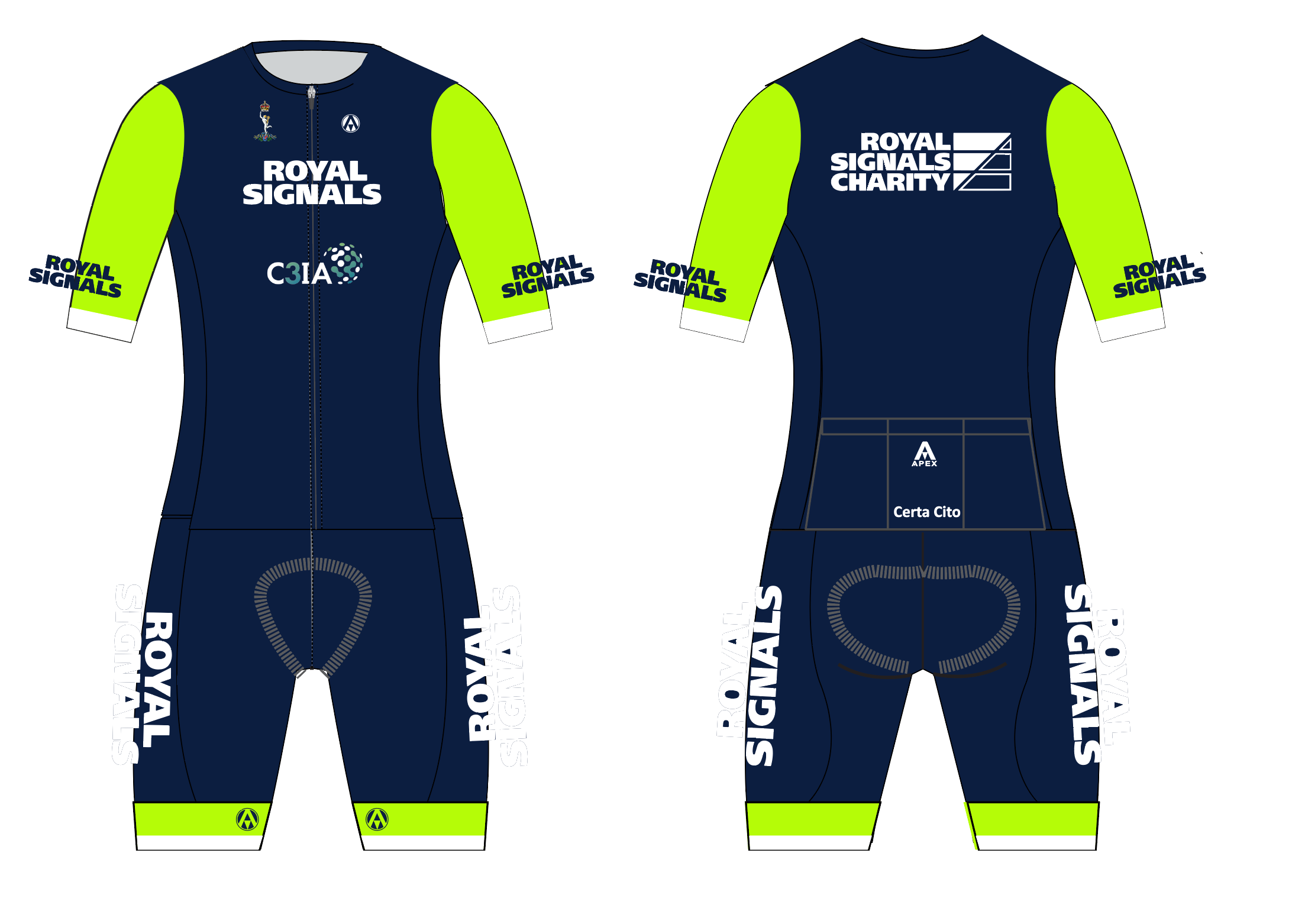 ROYAL SIGNALS CYCLING PRO AERO RACE SUIT