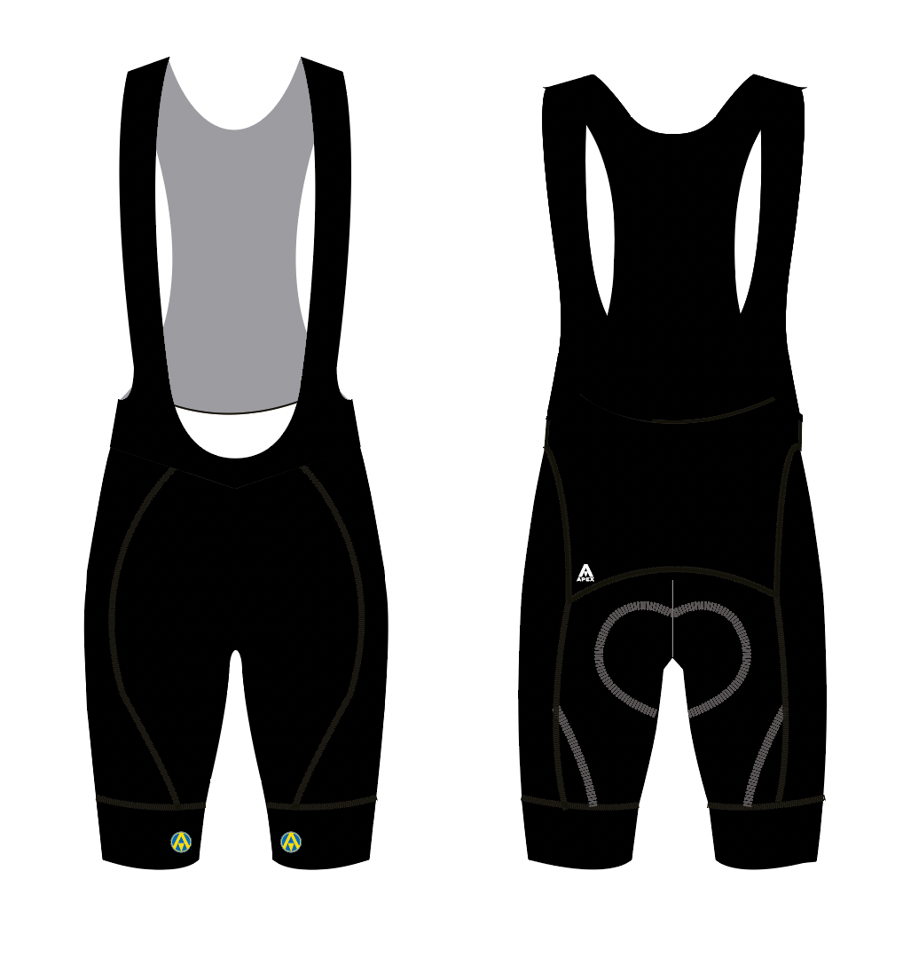 INSPIRE LADIES CC PRO BIB SHORTS - BLACK