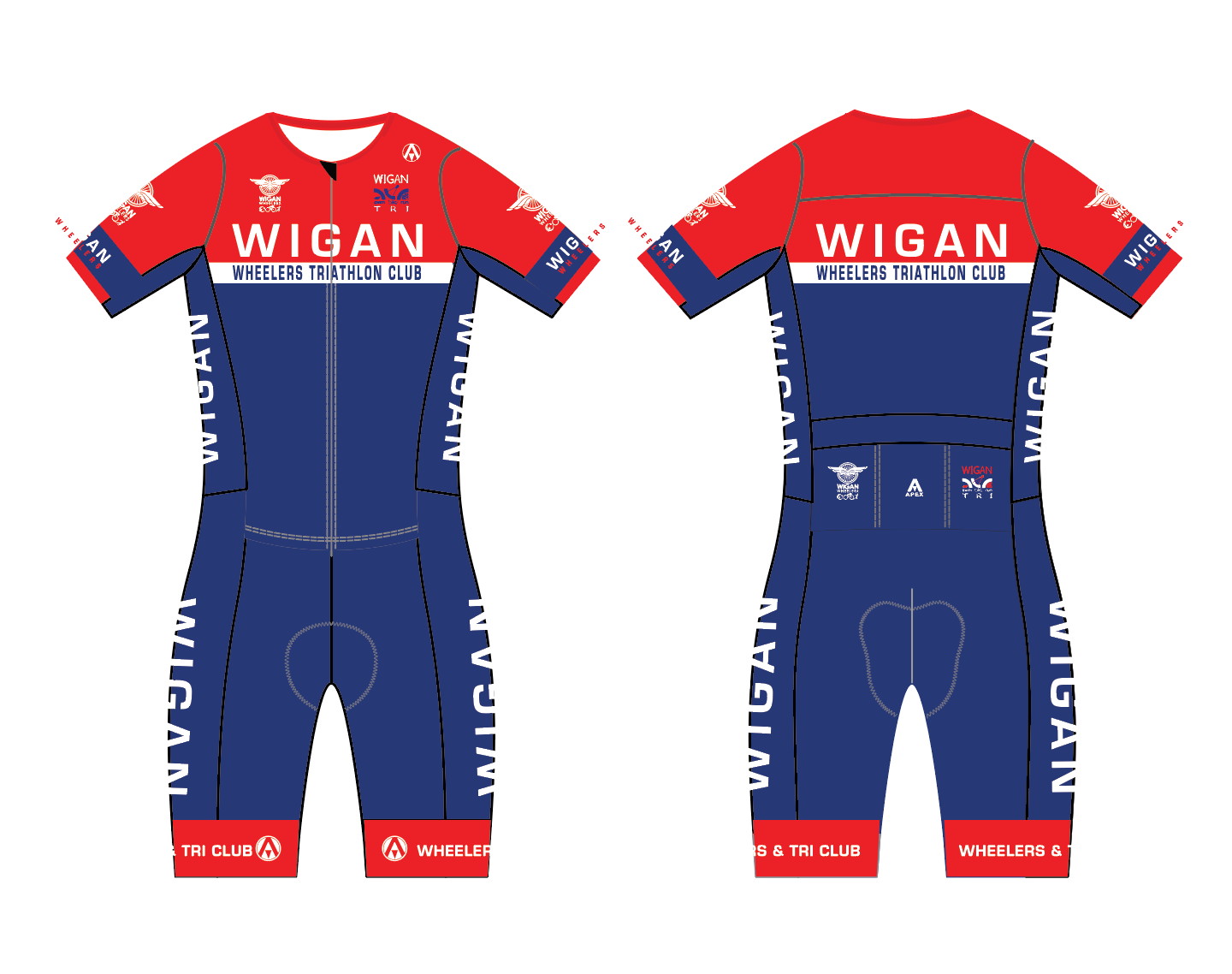 WIGAN WHEELERS PRO SPEED TRI SUIT