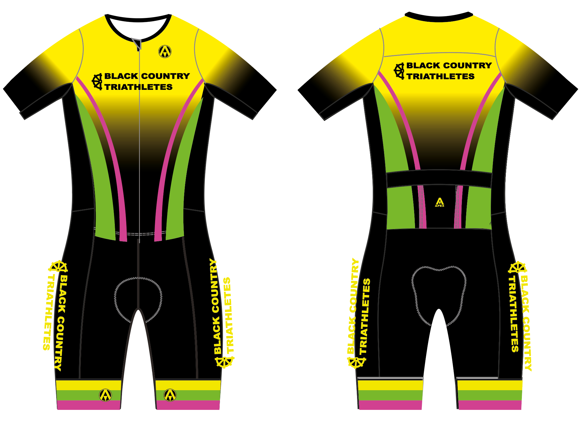 BLACK COUNTRY TRI PRO ENDURANCE TRI SUIT
