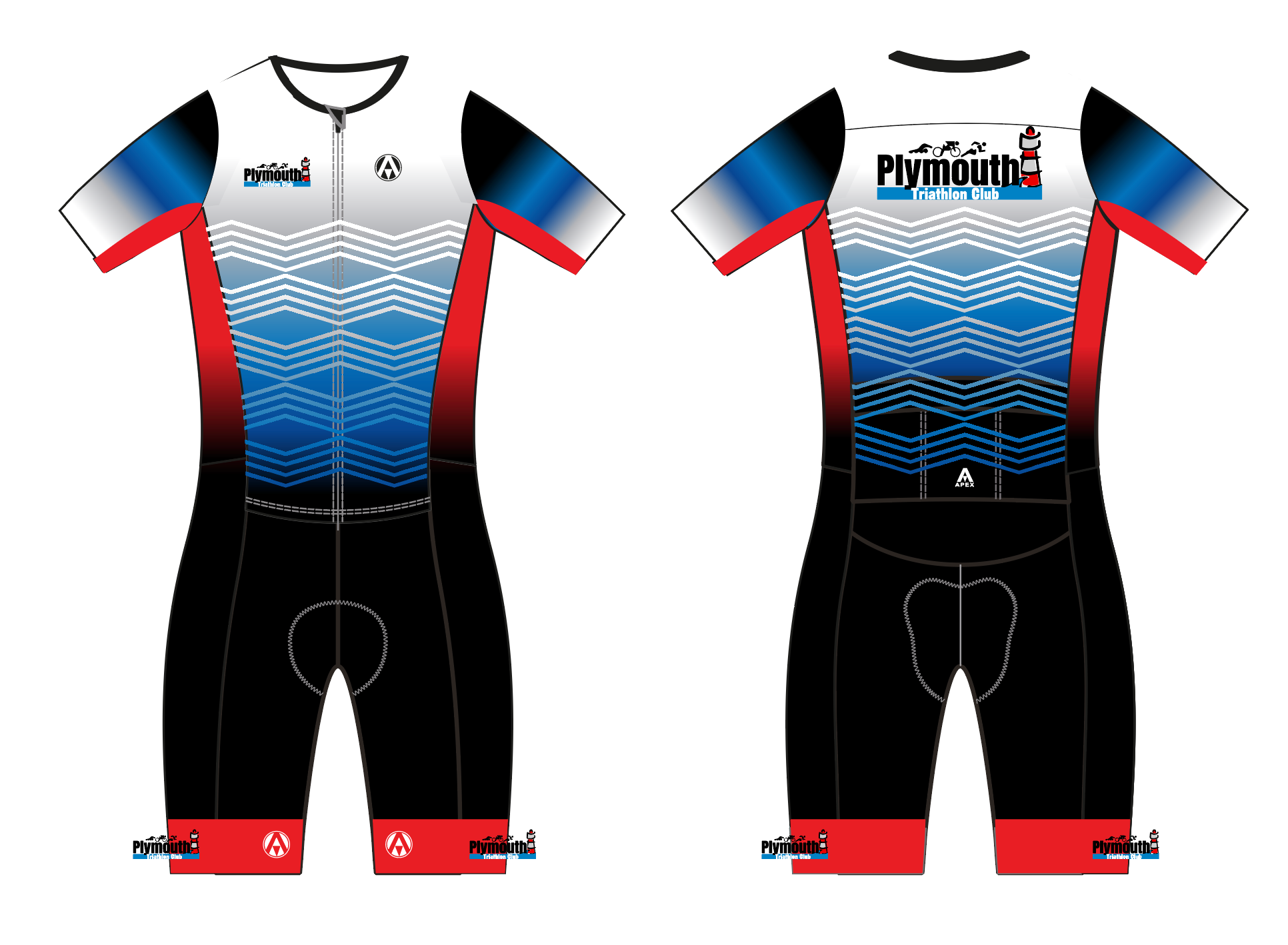 PLYMOUTH TRI PRO ENDURANCE TRI SUIT - DESIGN 2