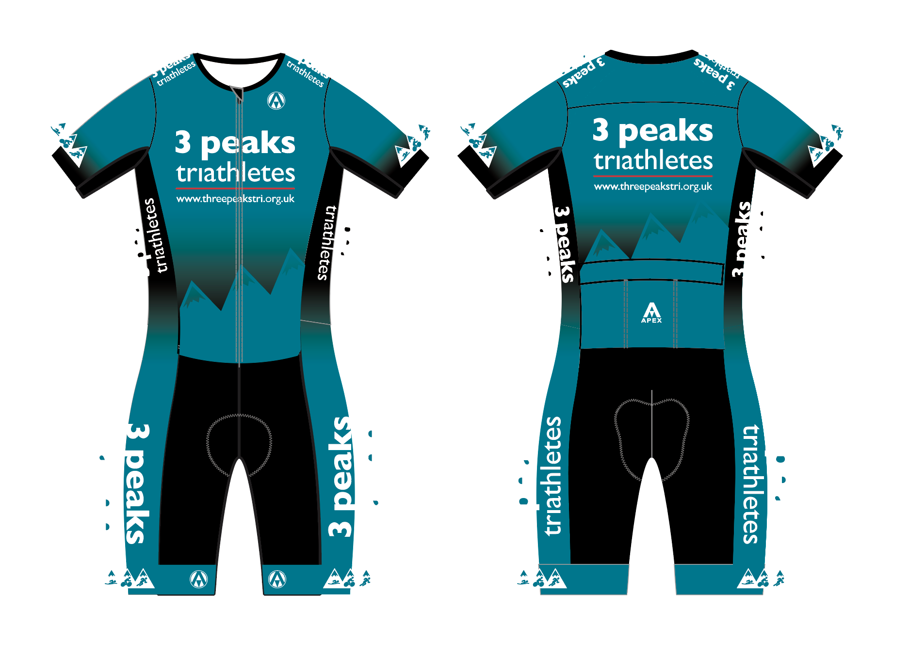 3 PEAKS TRI PRO ENDURANCE TRI SUIT