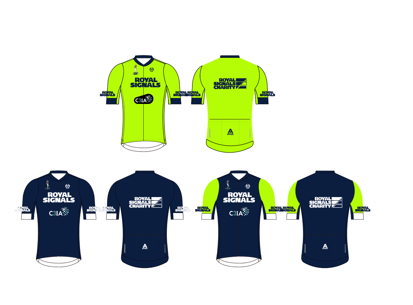 ROYAL SIGNALS CYCLING PRO SHORT SLEEVE JERSEY