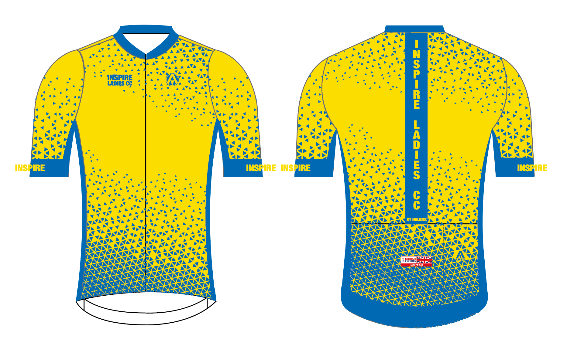 INSPIRE LADIES CC PRO SHORT SLEEVE JERSEY