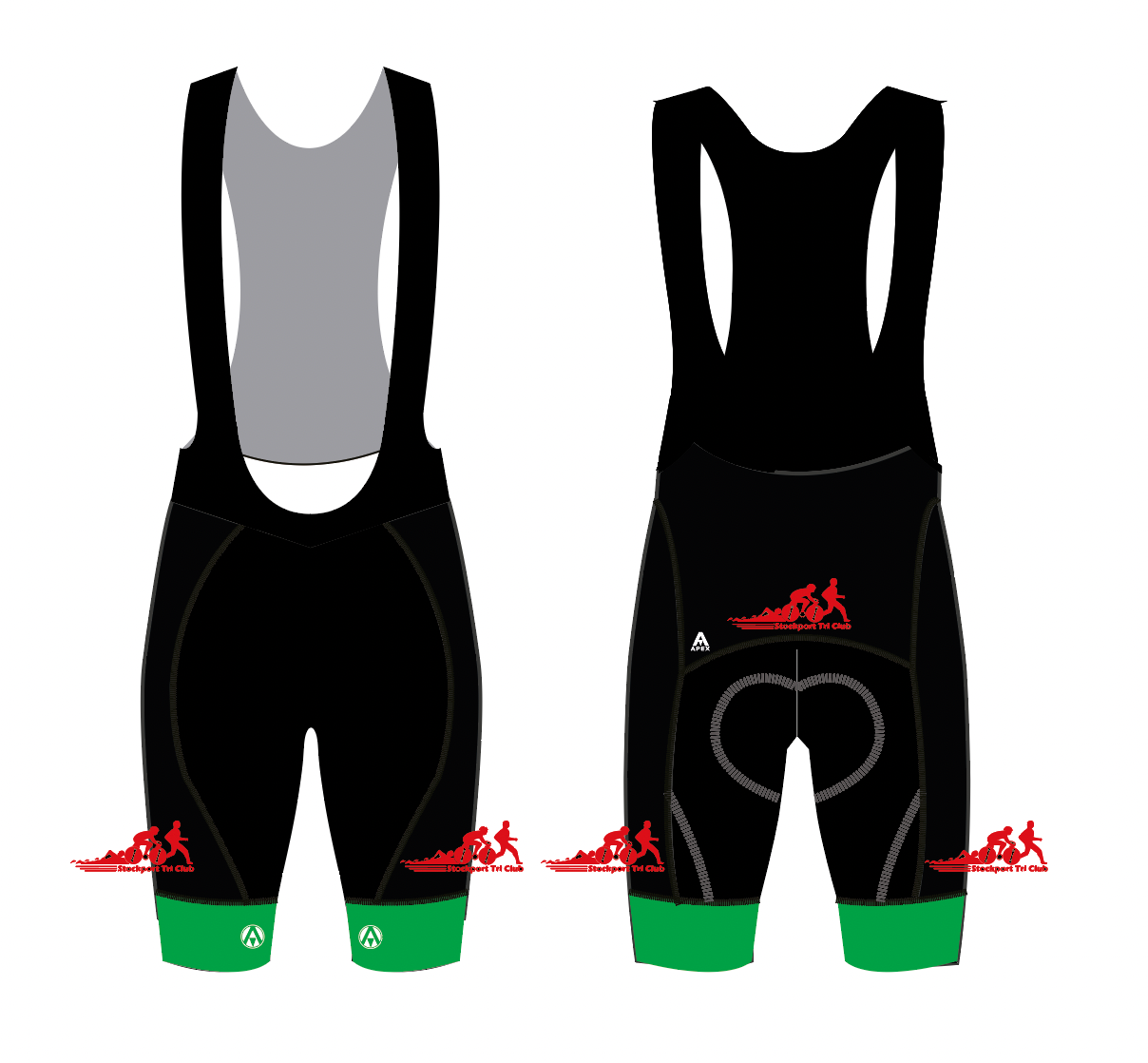 STOCKPORT TRI PRO BIB SHORTS