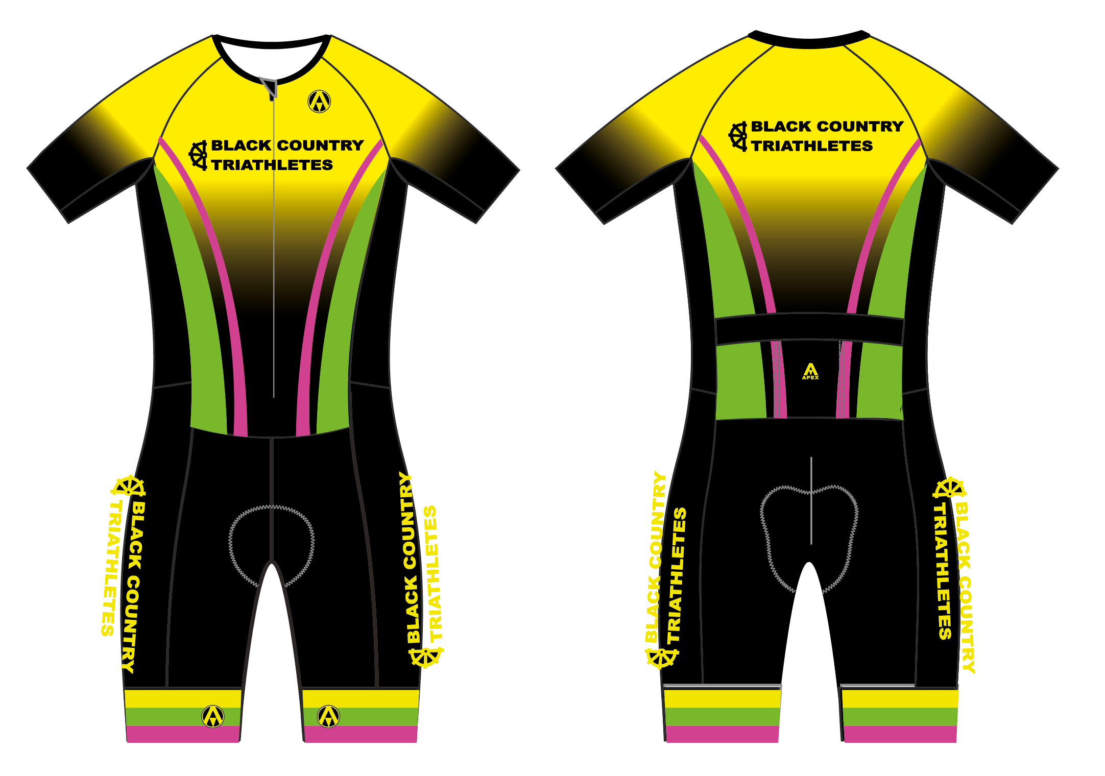 BLACK COUNTRY TRI PRO SPEED TRI SUIT