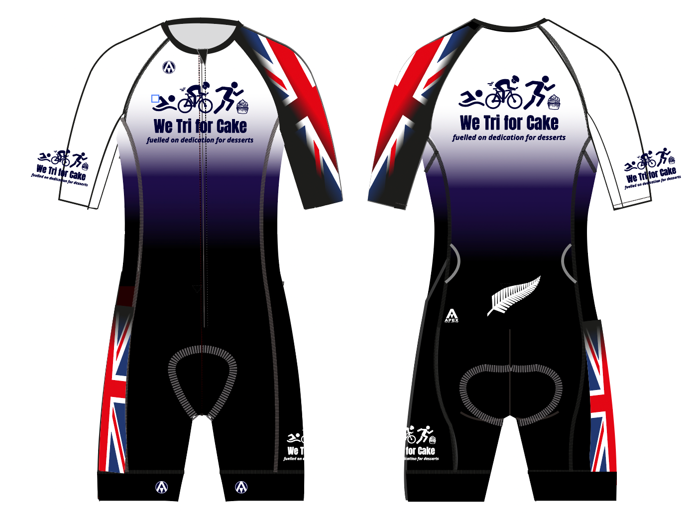 WE TRI FOR CAKE PRO SPEED TRI SUIT