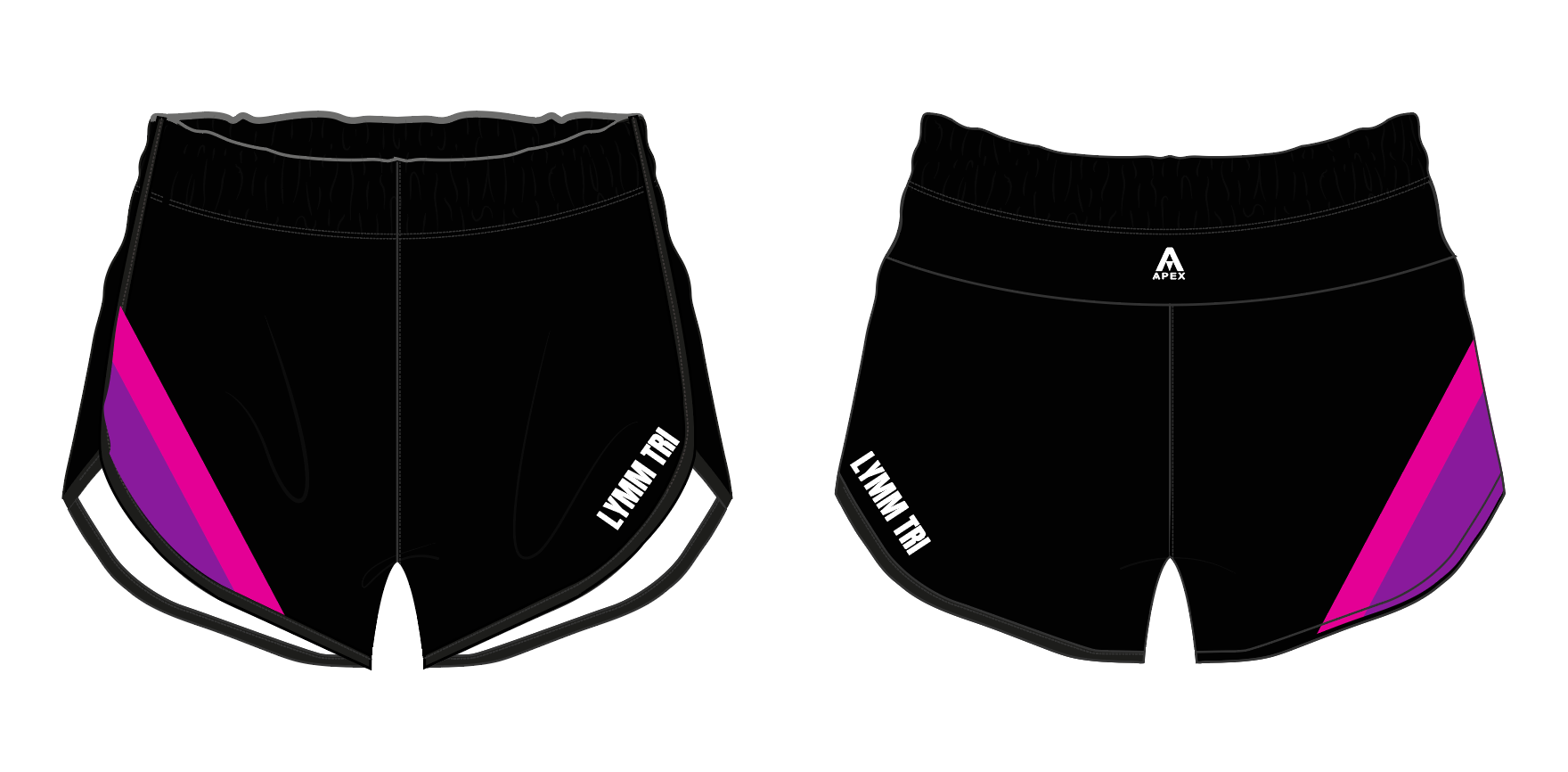 LYMM TRI PRO AIRLITE RUN SHORTS