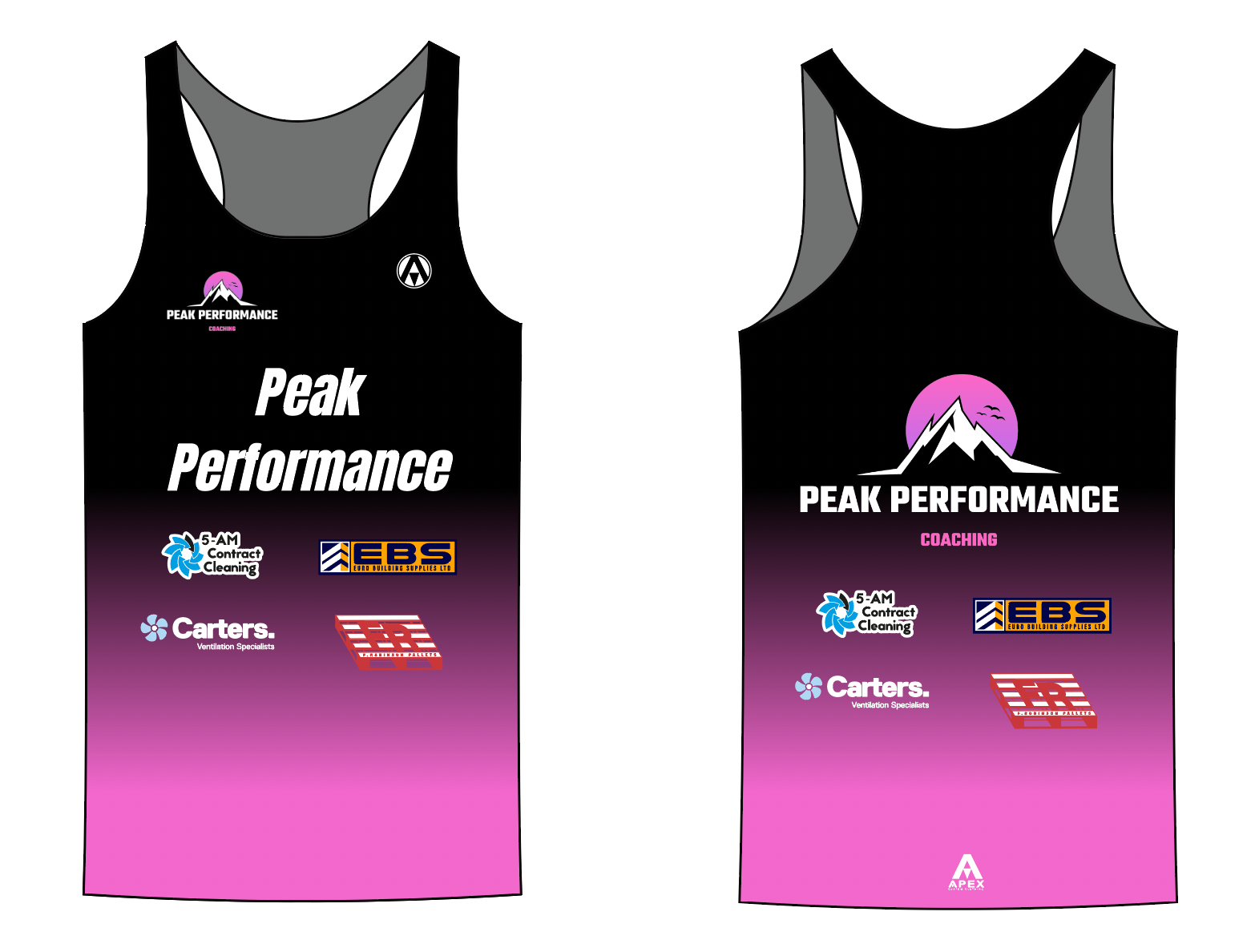 PEAK PERFORMANCE CT RUN VEST - BLACK/PINK