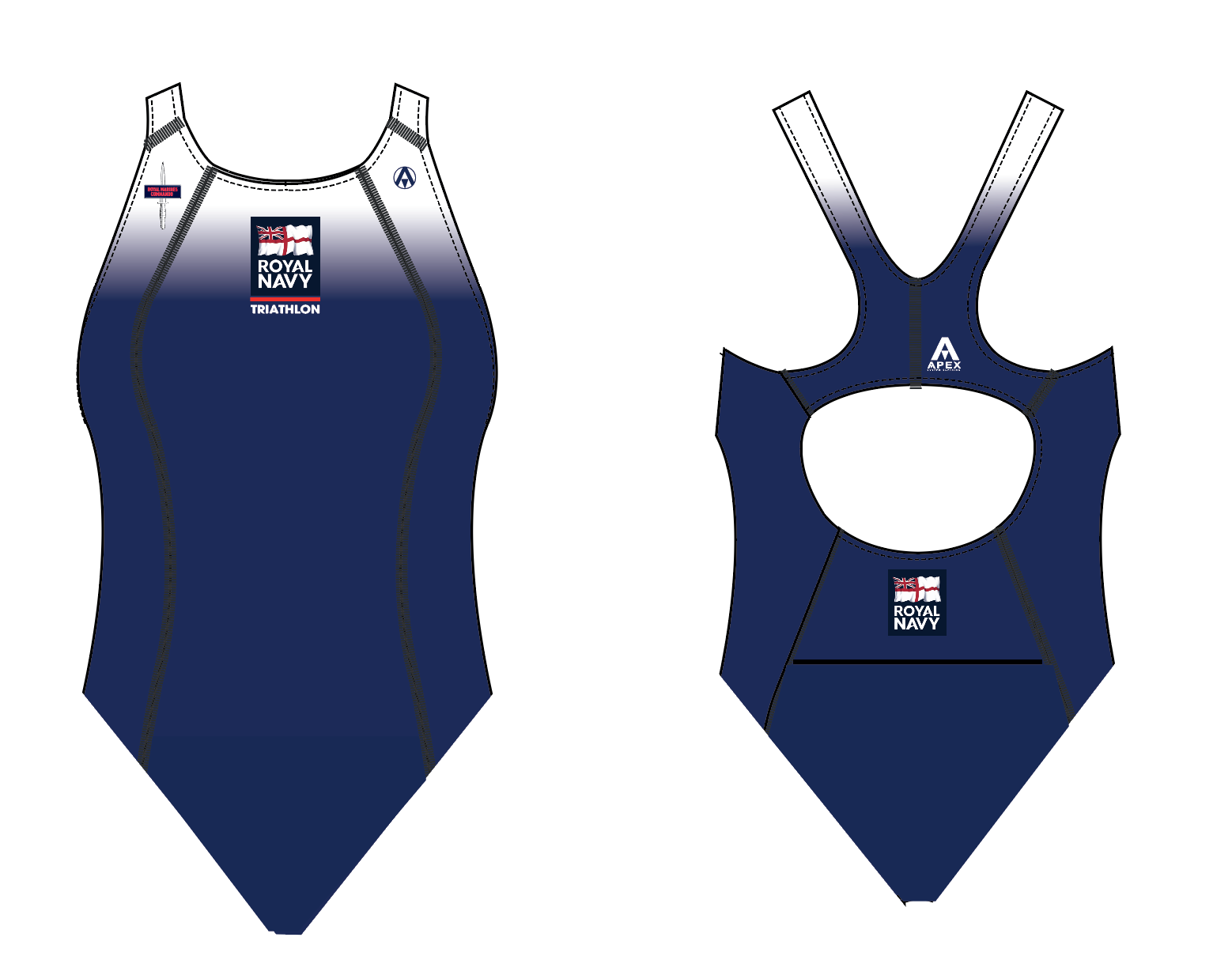 ROYAL NAVY TRI APEX AQUA PRO WOMENS SWIMSUIT