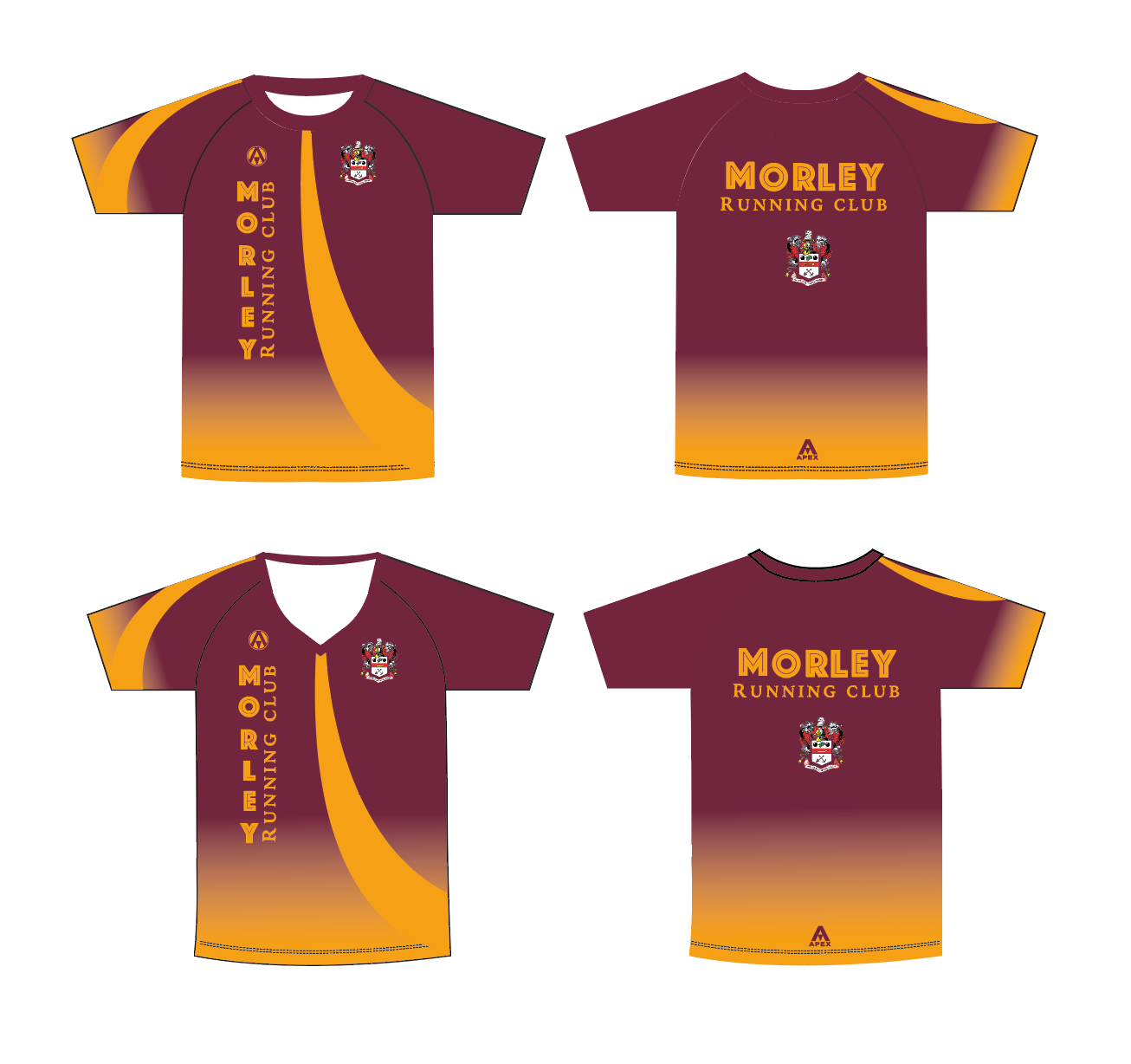 MORLEY RUNNING CLUB PRO CUSTOM T SHIRT - SWOOSH DESIGN