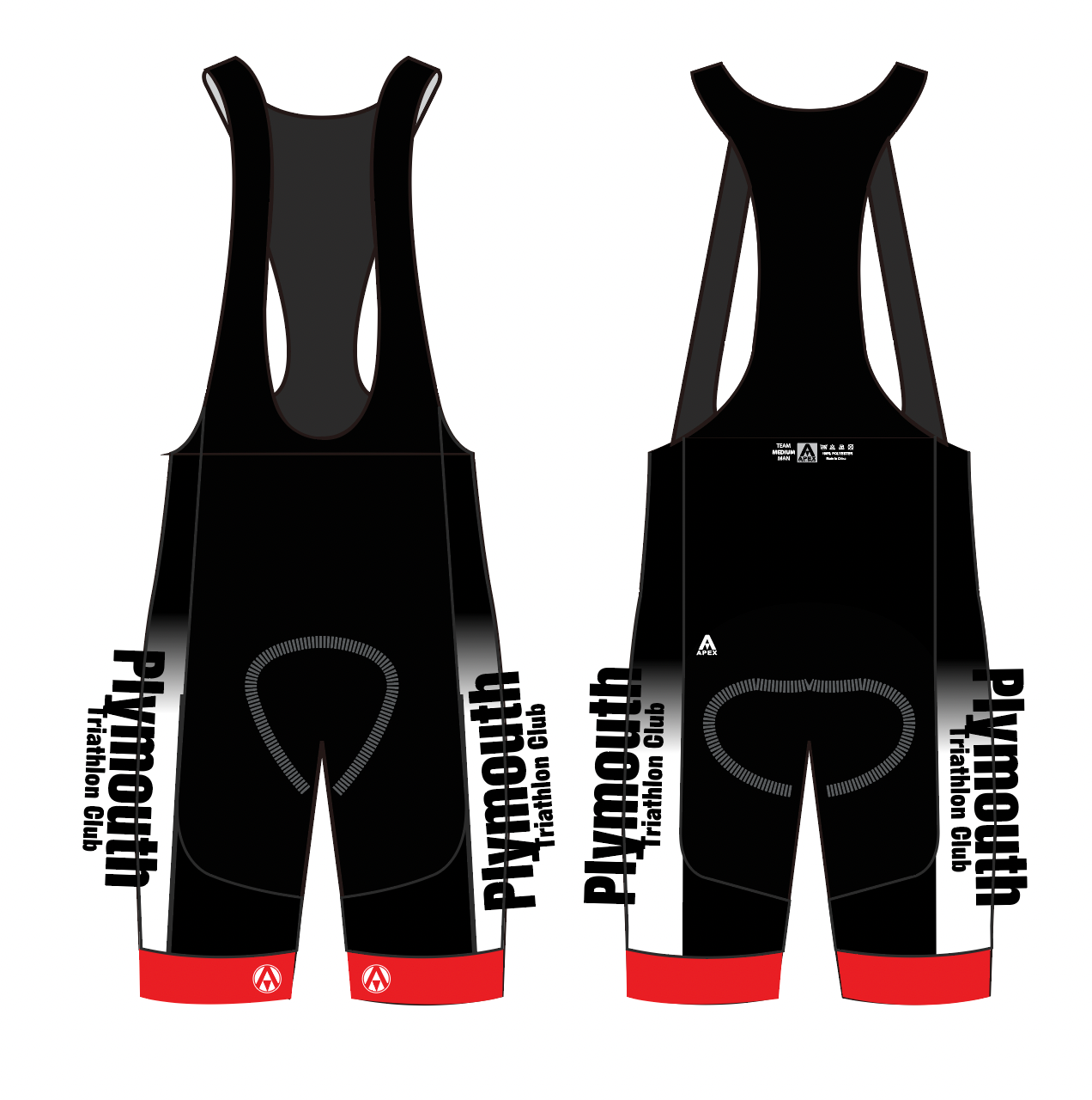 PLYMOUTH TRI ELITE BIB SHORTS
