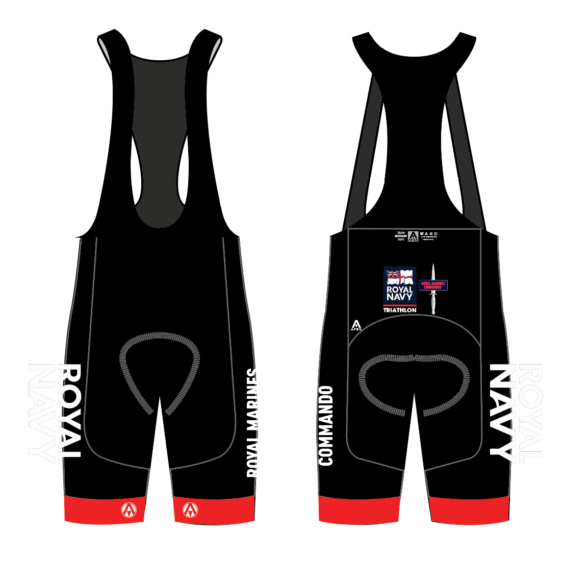 ROYAL NAVY TRI ELITE BIB SHORTS