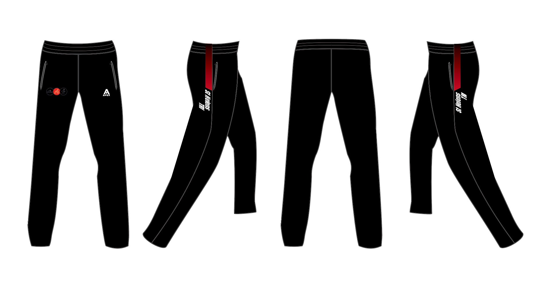 ST HELENS TRI FULL CUSTOM TRACKSUIT PANTS