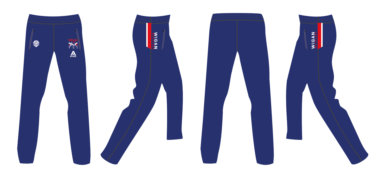 WIGAN WHEELERS FULL CUSTOM TRACKSUIT PANTS